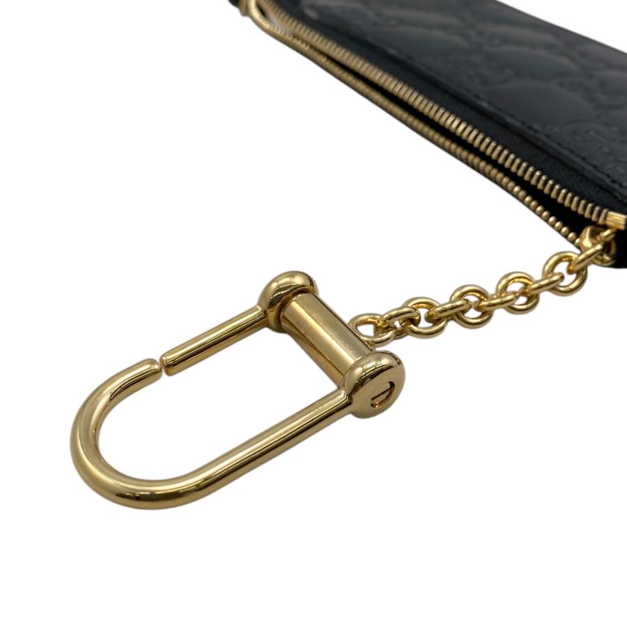 GUCCI（グッチ） コインケース キーリング付き 447964 シマレザー 