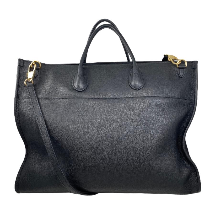 GUCCI ブラックレザートートバッグ GUCCI（グッチ） ショルダーバッグ トートバッグ ラージ 674837 レザー