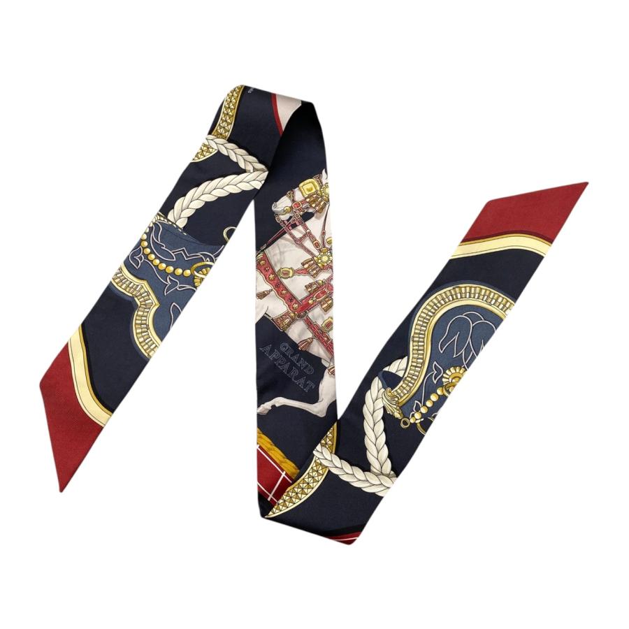 HERMES（エルメス） シルクスカーフ ツイリー グラン・アパラ H061364S