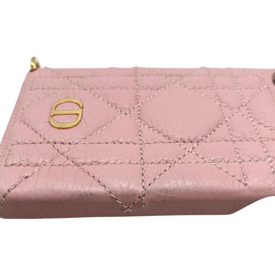 クリスチャンディオール iPhone14Proケース カナージュ ロゴ チェーン