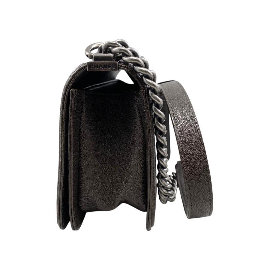 CHANEL ブラック マトラッセ CHANEL シャネル ボーイシャネル ショルダーバッグ チェーン