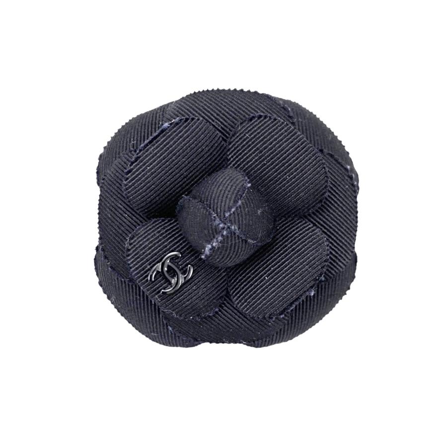 CHANEL シャネル カメリア コサージュ ブローチ ブラック ココマーク