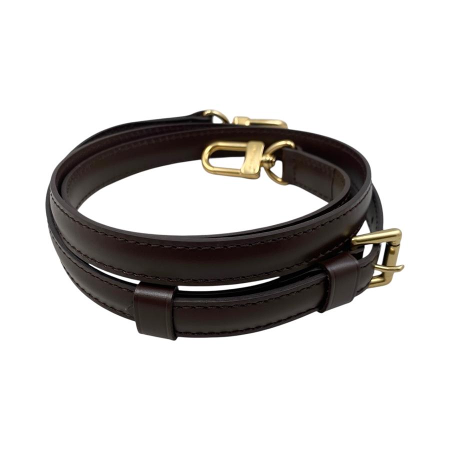 ルイヴィトンショルダーストラップダミエ用1.2cm ダークブラウン LOUIS VUITTON ルイヴィトン ショルダーストラップ 幅1.2cm