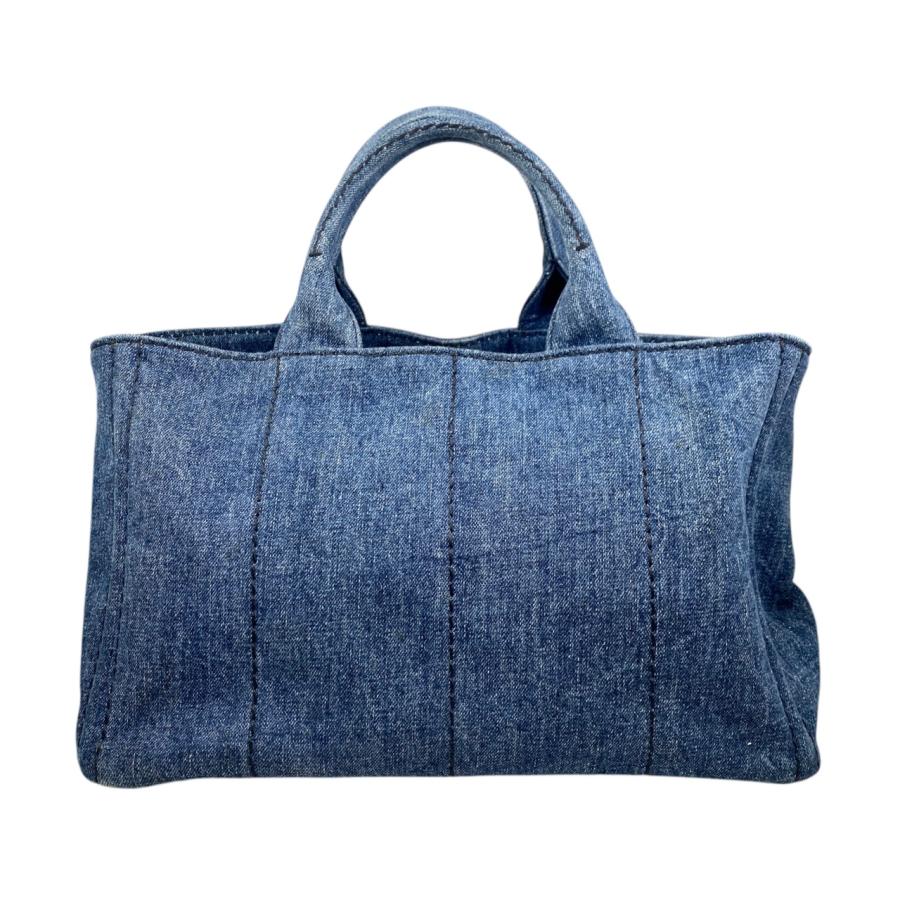 プラダ　カナパ　トートバッグ　ハンドバッグ　キャンバス　デニム　ジャガード プラダカナパトートバッグハンドバッグキャンバスデニムジャガード