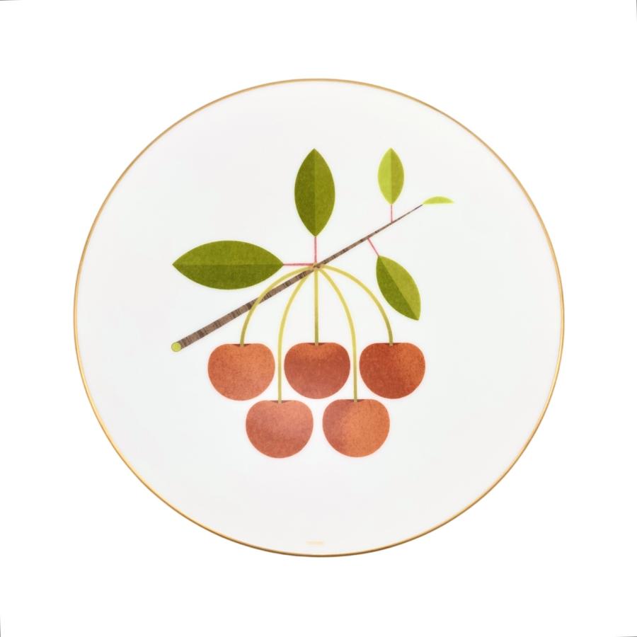 エルメス　カオルミ　プレートお皿　食器　HERMES さくらんぼ果物チェリー エルメス カオルミ プレートお皿 食器 HERMES さくらんぼ果物