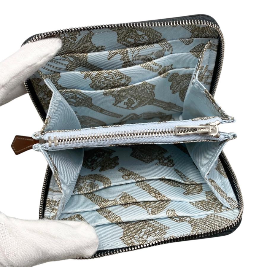 HERMES エルメス カードケース コインケース アザップ シルク
