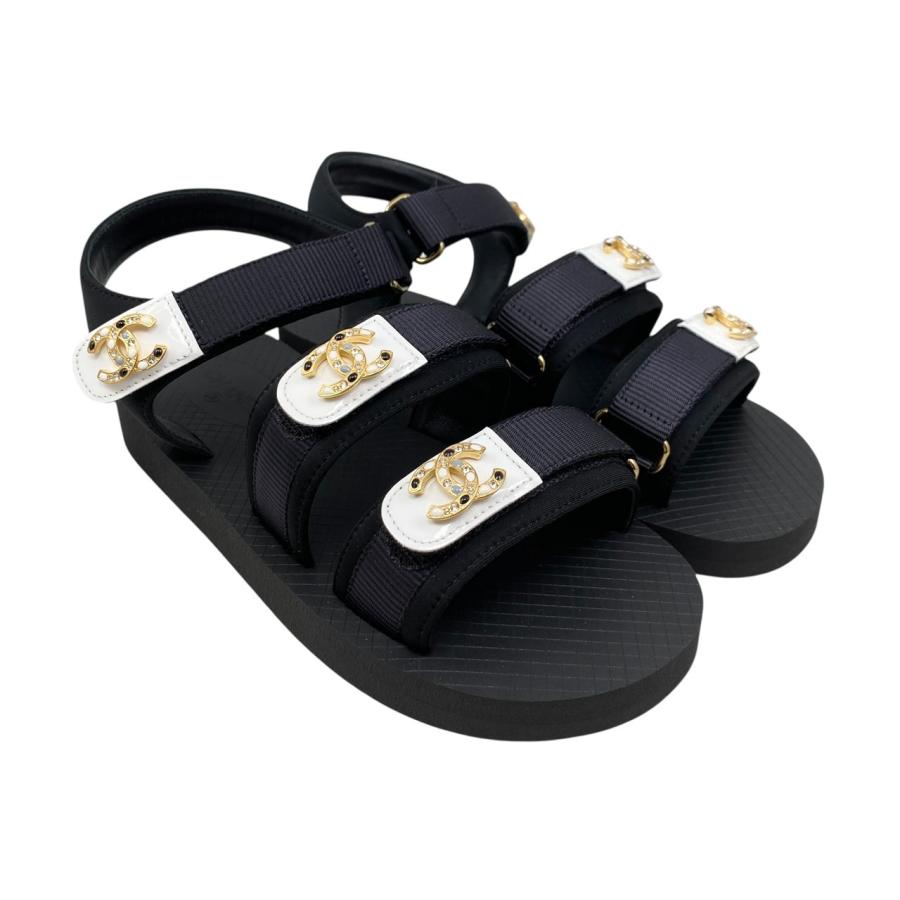 CHANEL シャネル ベルクロサンダル G46448 36サイズ ココマーク