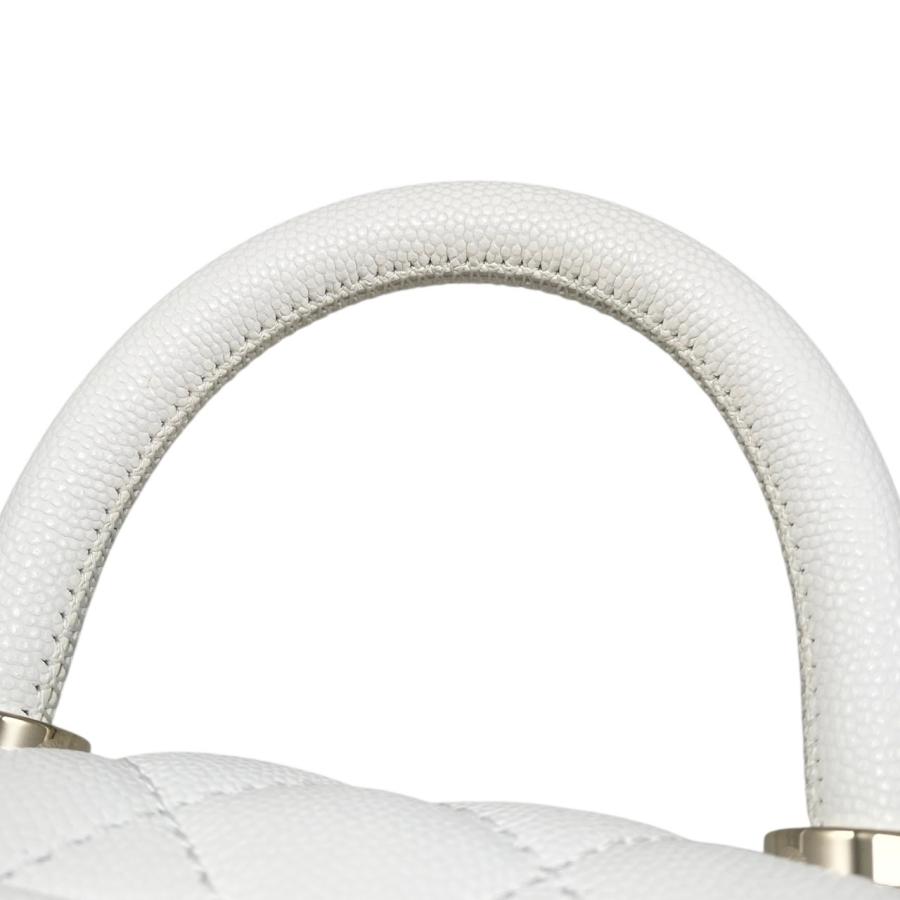 CHANEL シャネル ☆ ミニ ハンドバッグ ホワイト ソフトタイプ CHANEL