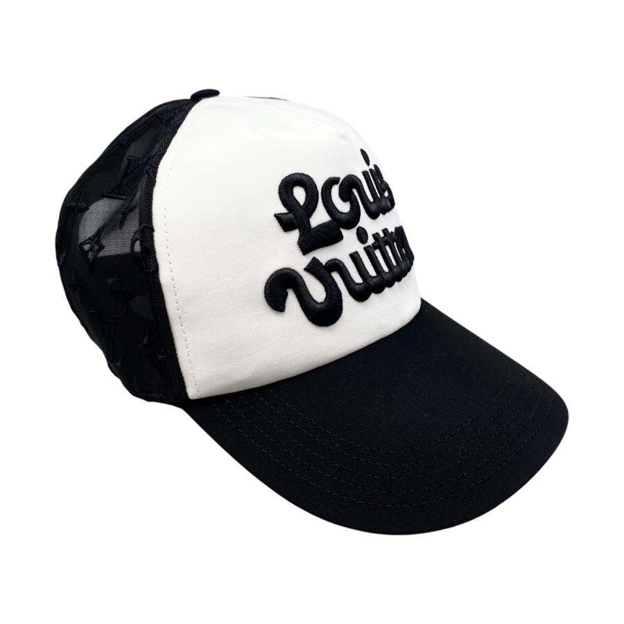 ルイヴィトン　ブラックメッシュキャップ LOUIS VUITTON ルイヴィトン 帽子 メッシュ シグネチャー