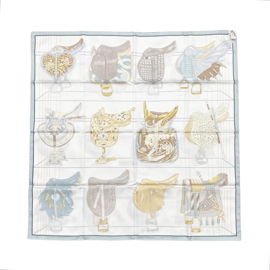 エルメス　HERMES シルクスカーフ　カレ90 HERMES Vintage Silk Scarf Carre 90 SPRINGS エルメス シルク