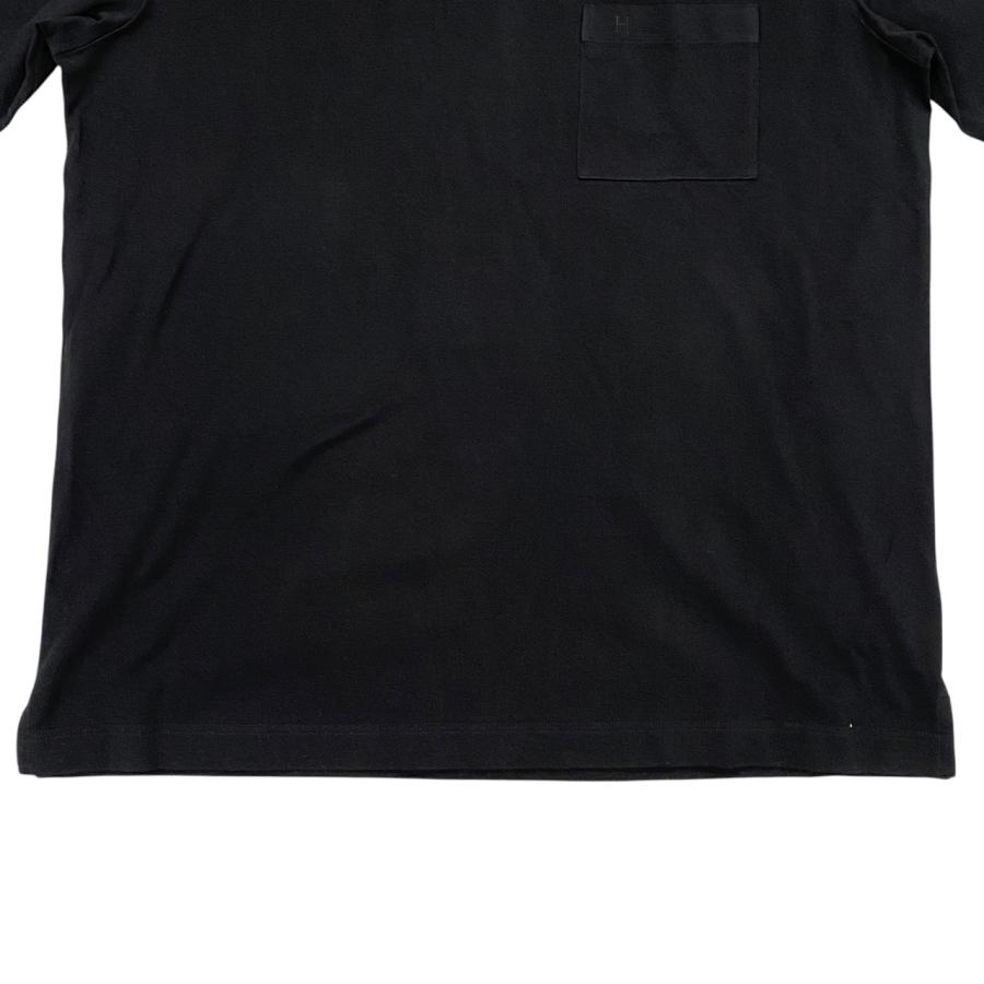 HERMES（エルメス） 半袖Tシャツ Hロゴ 刺繍 ポケット XLサイズ