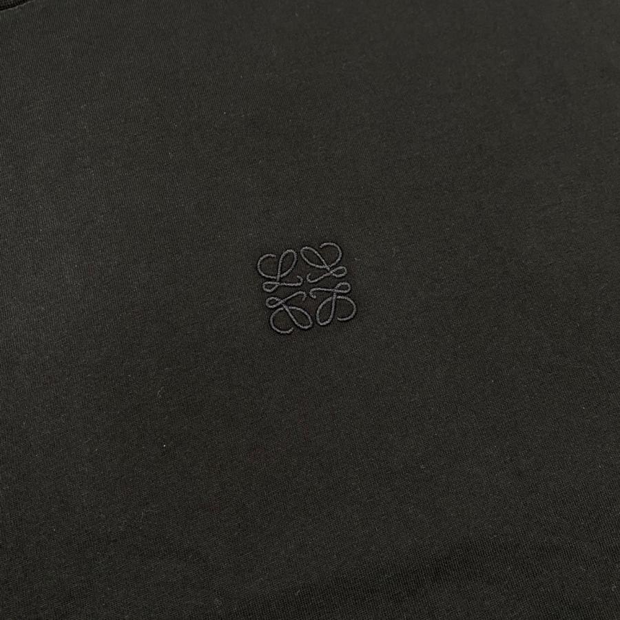 LOEWE ロエベ アナグラム　ロゴ刺繍　ボーダー 半袖 ポロシャツ グレー LOEWE ロエベ アナグラム刺繍 ポロシャツ H526Y23X61 XL