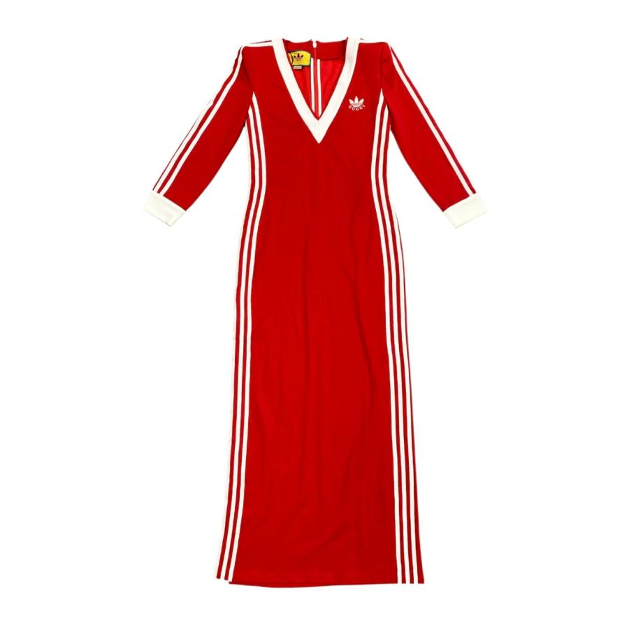 GUCCIサイドラインワンピースMグッチ GUCCI（グッチ） グッチ×アディダスコラボ ジャージワンピース サイド