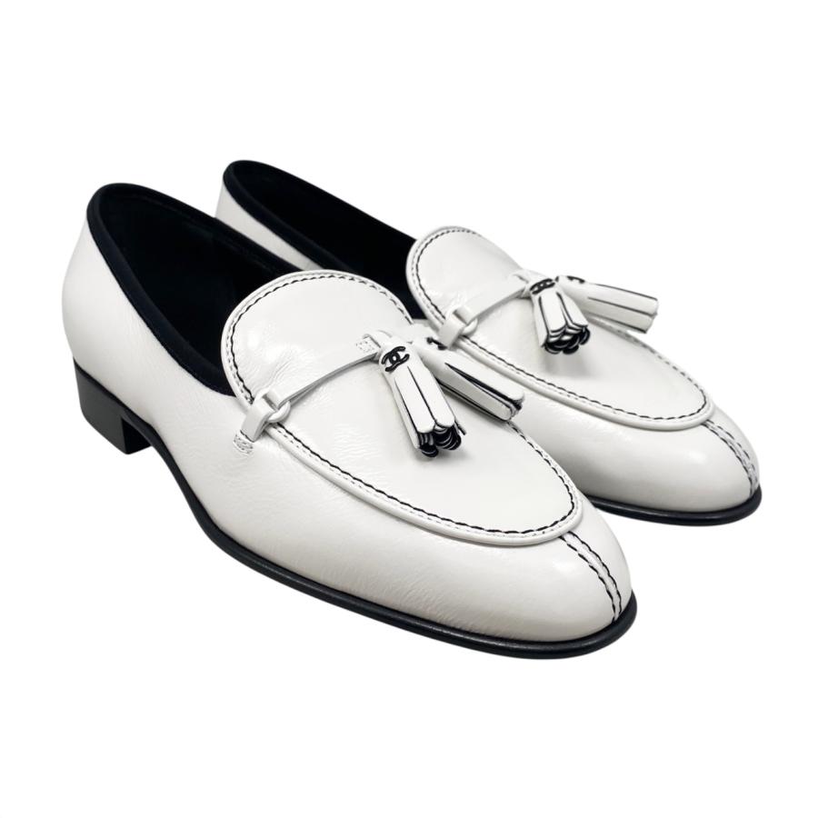 CHANEL シャネル ローファー フリンジ モカシン G45405 B15187