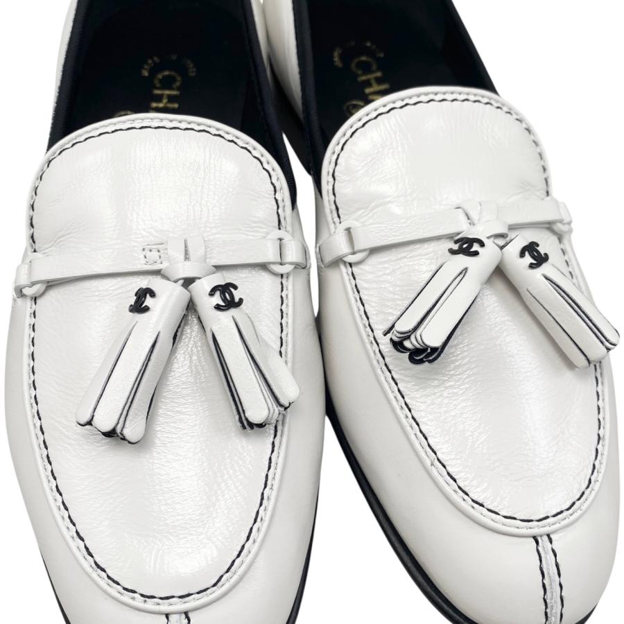 CHANEL シャネル ローファー フリンジ モカシン G45405 B15187