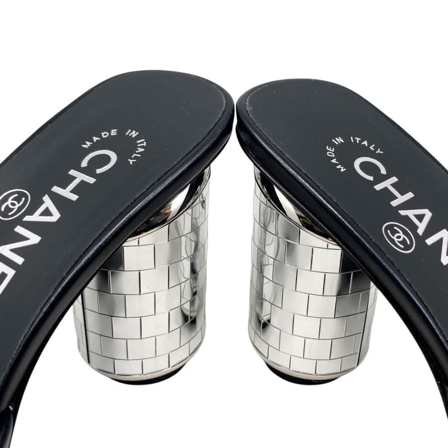 CHANEL シャネル ミュールサンダル ミラーヒール G45358 X01000