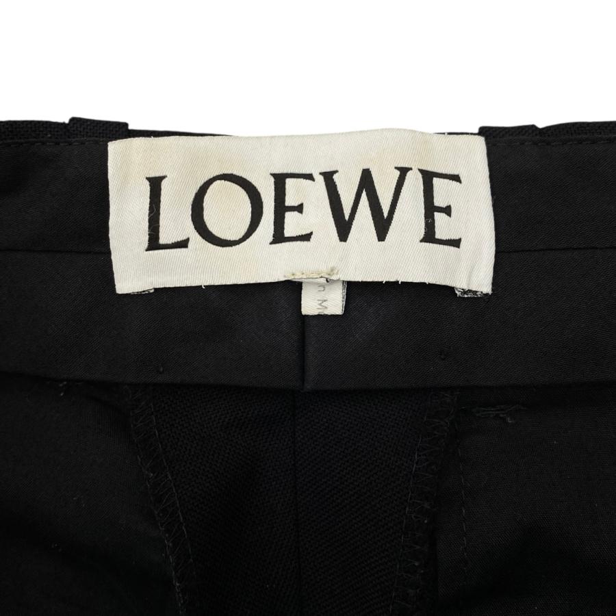 ロエベ パンツ ブラック LOEWE ロエベ スラックス ロングパンツ 42サイズ 無地 ブラック