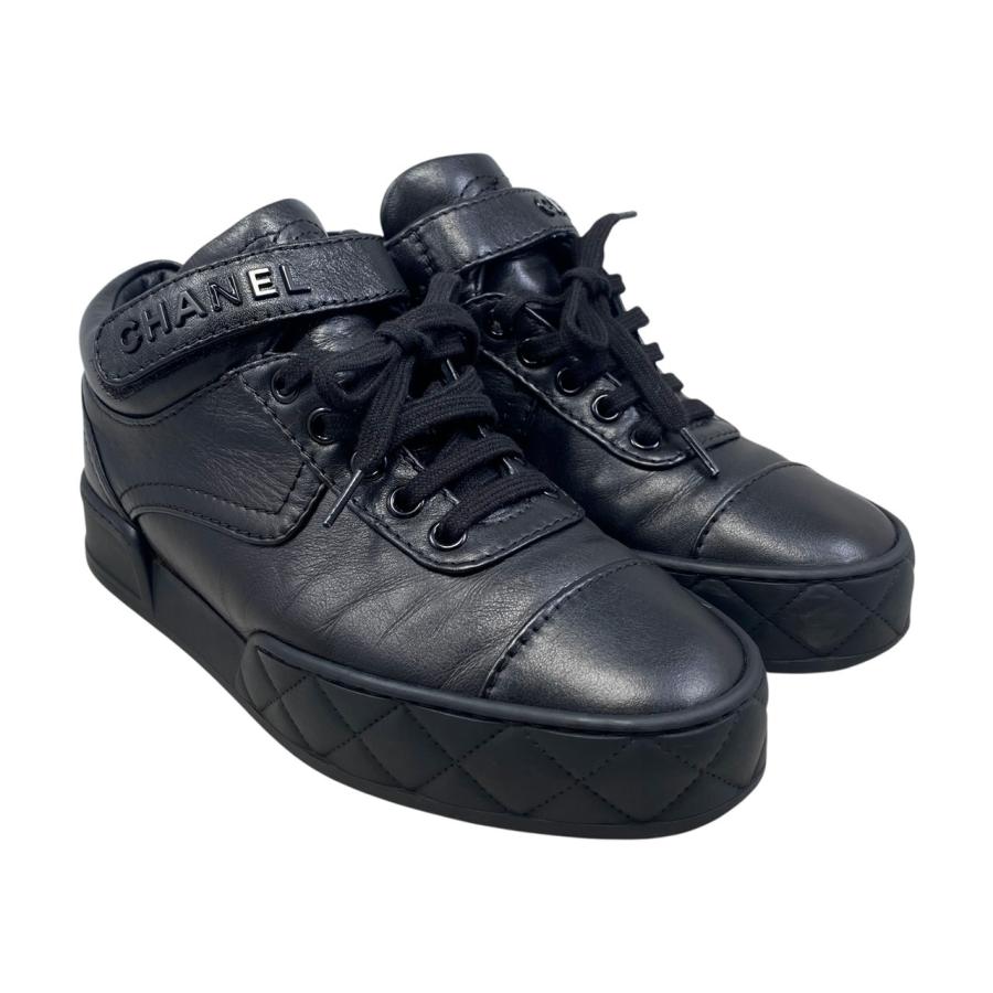 CHANEL（シャネル） スニーカー ベルクロ ハイカット G45110 36サイズ