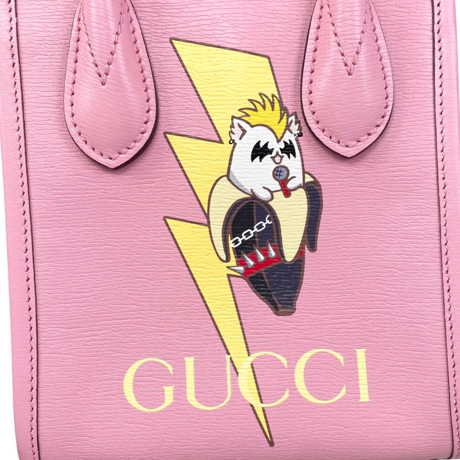 グッチ×ばなにゃコラボ ハンドバッグ ショルダーバッグ ミニトート