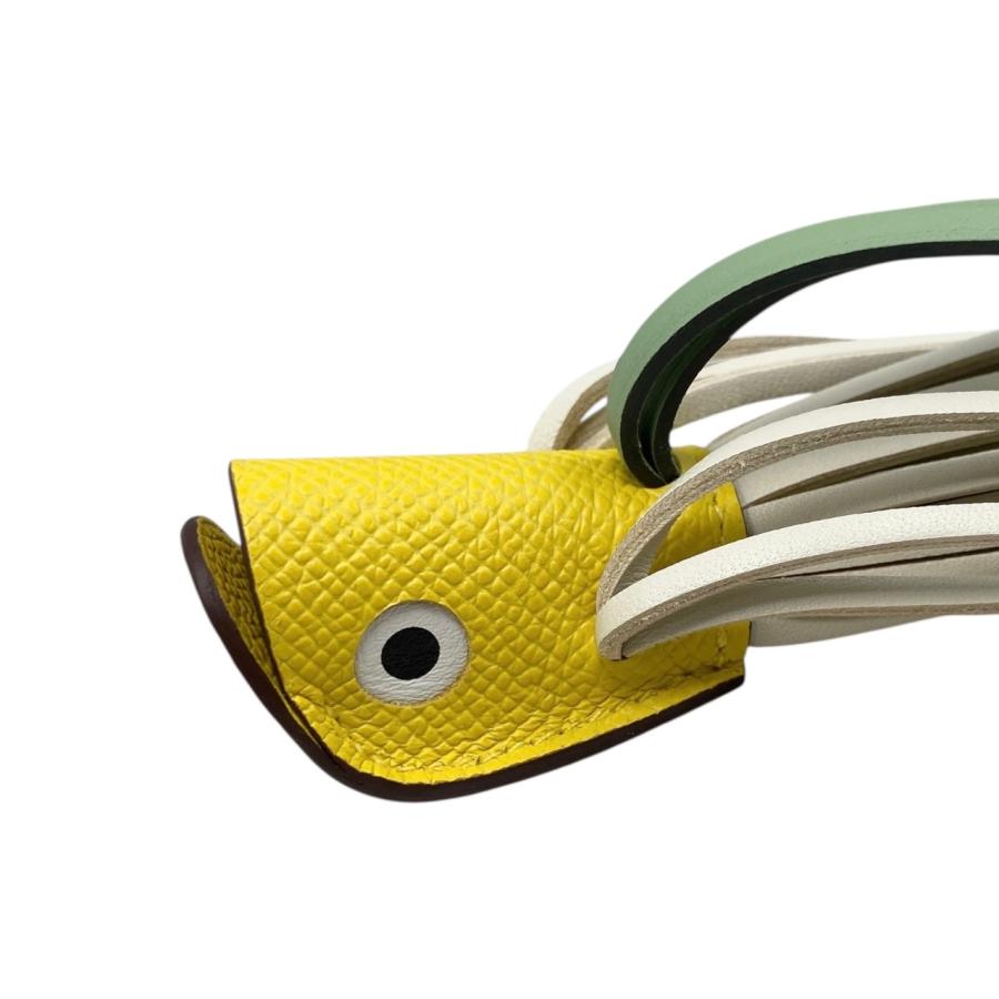 HERMES エルメス バッグチャーム ポワソン K刻印 エプソン