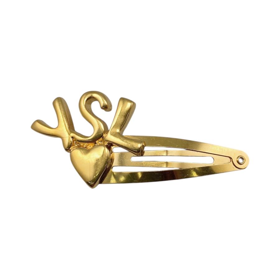 サンローラン カサンドラ ヘアクリップ（メタル） GOLD新品未使用 SAINT LAURENT サンローラン ヘアクリップ カサンドラ スナップ式