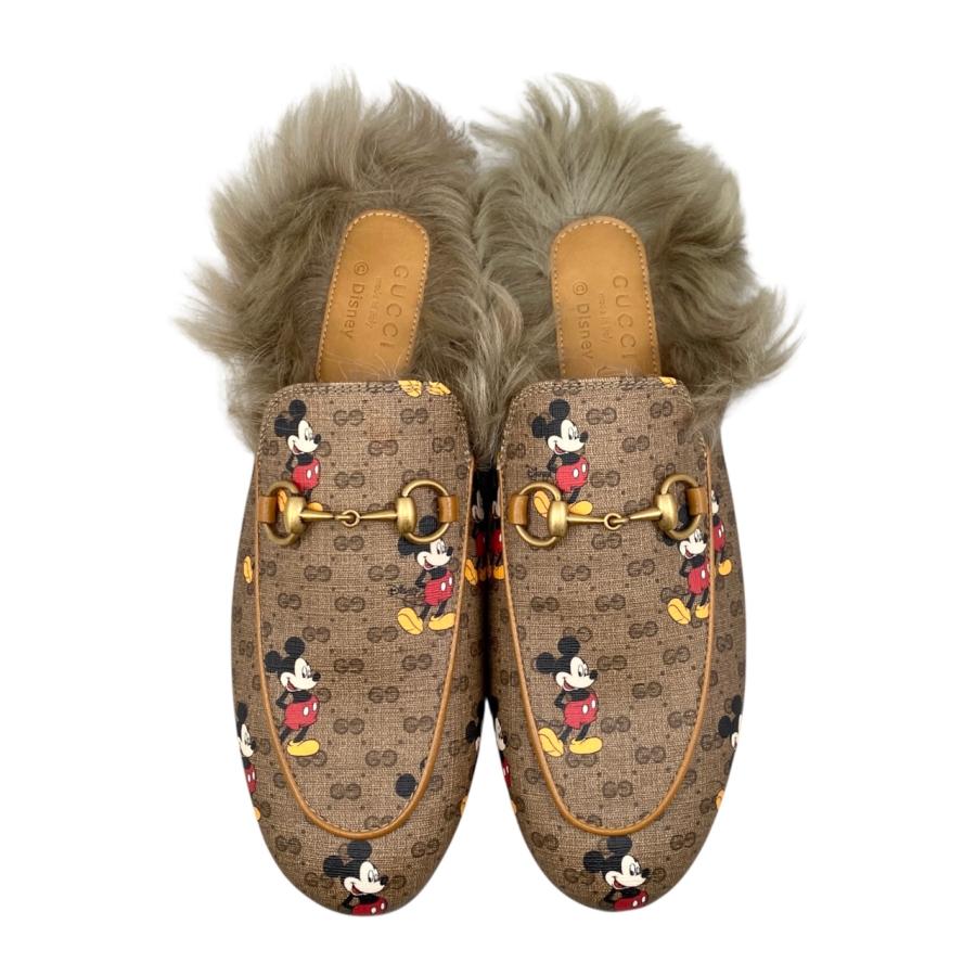 GUCCI グッチ　プリンスタウン　スリッパ　蜂　ホワイト　ホースビット GUCCI - グッチ GUCCI プリンスタウン サンダル ミュール ホース