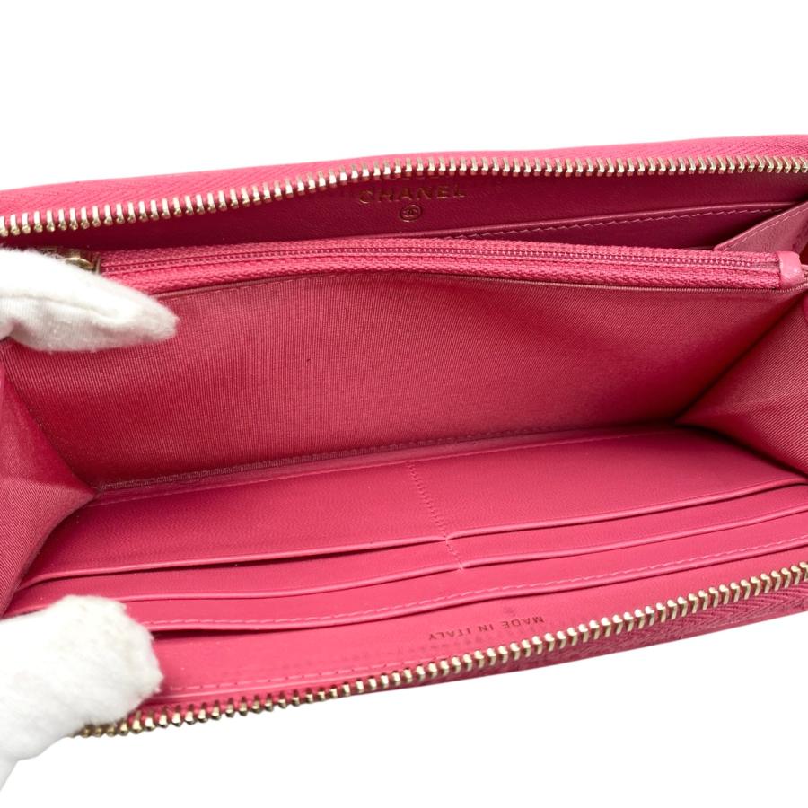 CHANEL シャネル 長財布 ロングジップ ラウンドウォレット