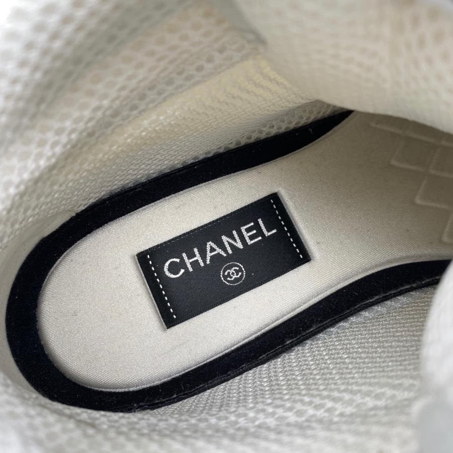 CHANEL シャネル スニーカー ココマーク メッシュ ハイカット