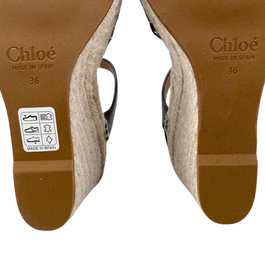 Chloé ベージュ ファー ウェッジサンダル 【公式通販】