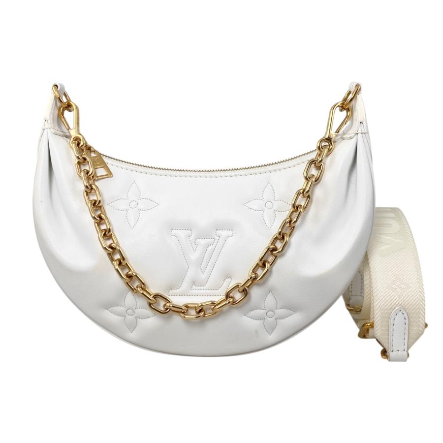 ルイ・ヴィトン LOUIS VUITTON オーバー ザ ムーン M59959 スノー バブルグラムレザー レディース ショルダーバッグ ルイ・ヴィトン LOUIS VUITTON オーバーザムーン M59959 スノー