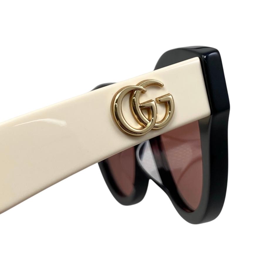 GUCCI（グッチ） サングラス ダブルG GG0957S ブラック ホワイト