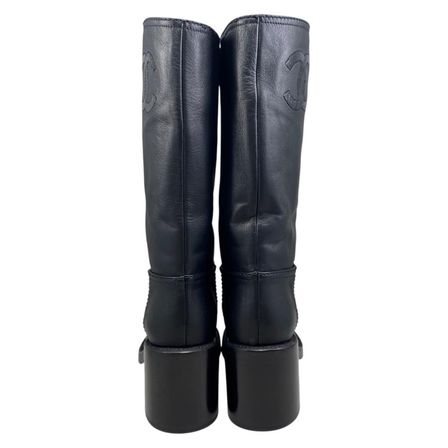 CHANEL シャネル ロングブーツ ココマーク G39614 37サイズ