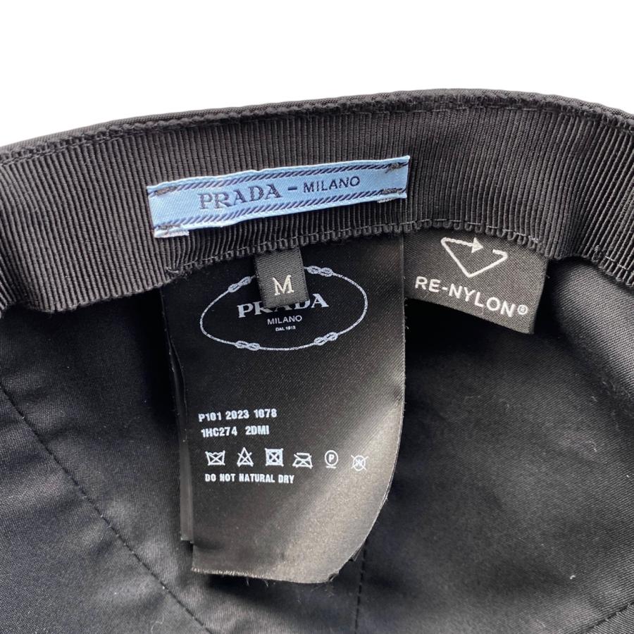 PRADA プラダ キャップ 黒 トライアングルロゴ ユニセックス PRADA（プラダ） 帽子 トライアングルロゴ ベースボールキャップ