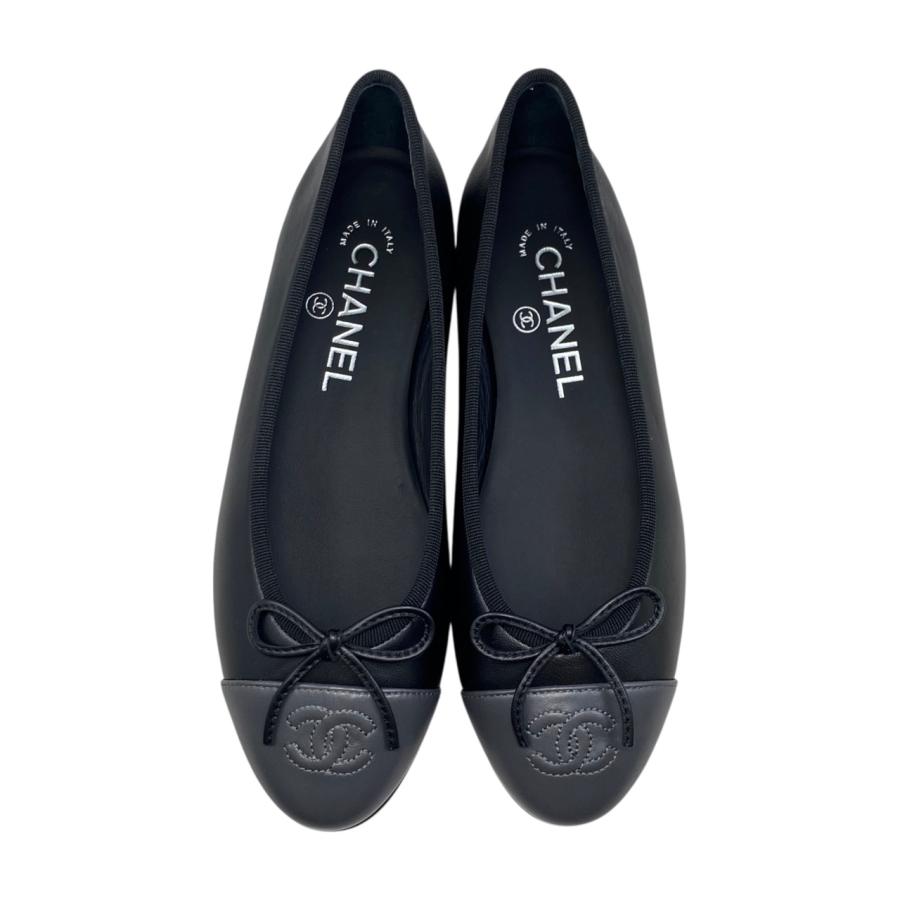 シャネル CHANEL ココマーク リボン パンプス CHANEL シャネル パンプス ココマーク リボン バレリーナ