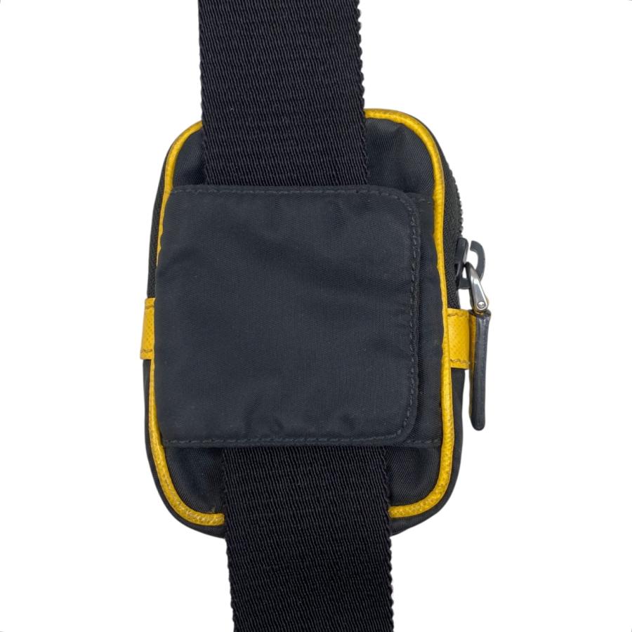 PRADA(プラダ) ショルダーバッグ トライアングルロゴ イエロー レザー PRADA（プラダ） ショルダーバッグ トライアングルロゴ 2VD769