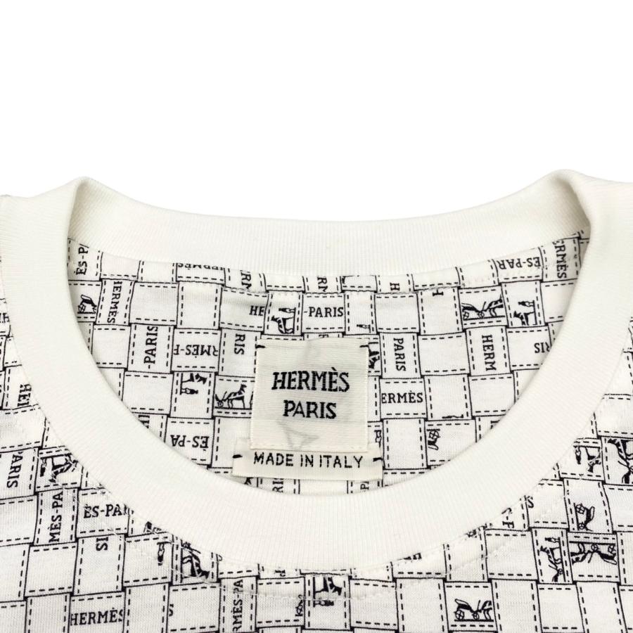 HERMES エルメス★半袖Tシャツ　ボルデュック　新品 HERMES エルメス 半袖Tシャツ ボルデュックチェック マイクロ