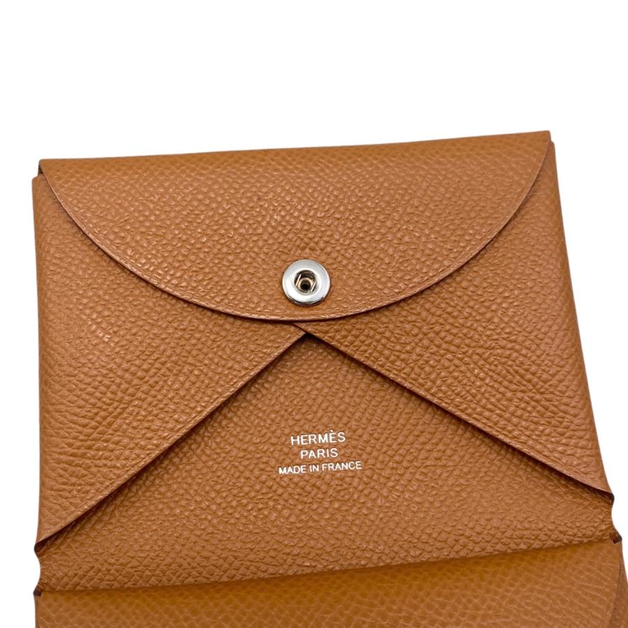 エルメス カルヴィデュオ ゴールド　B刻印 HERMES（エルメス） カードケース コインケース カルヴィデュオ B刻印