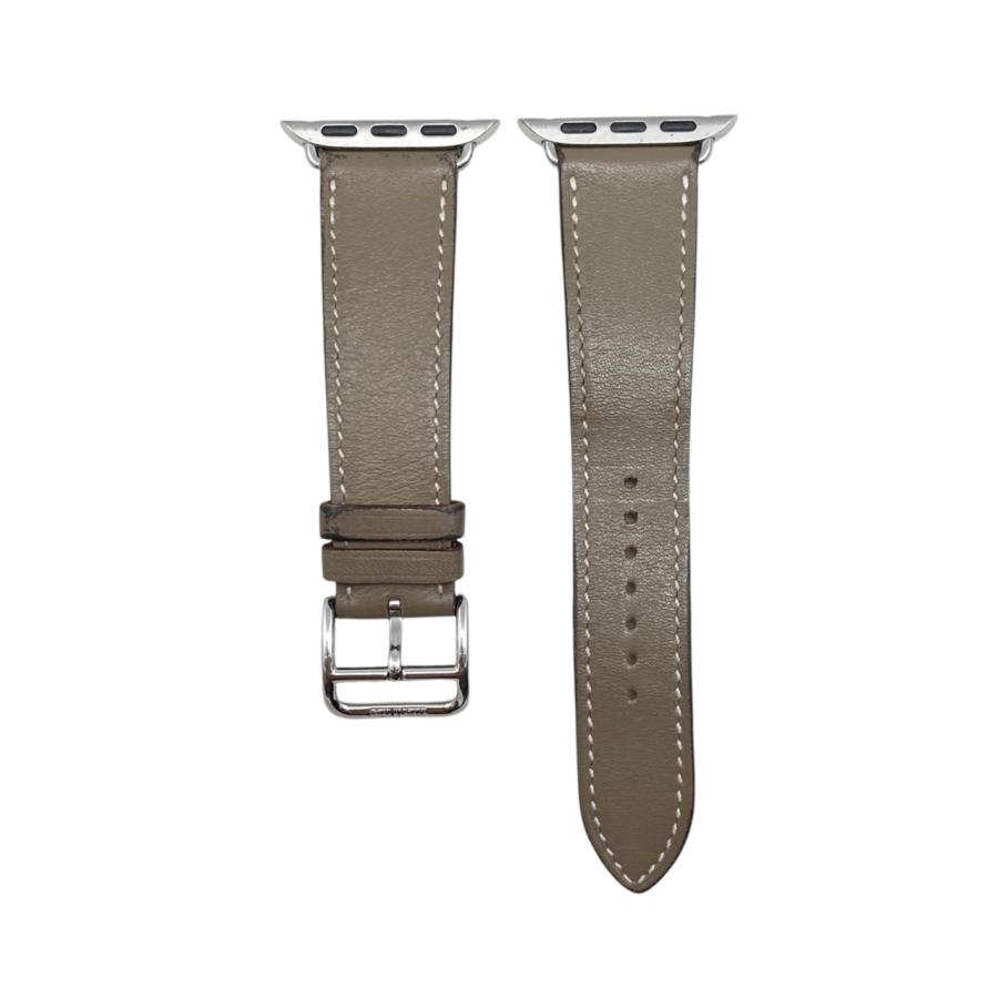 2552 Apple Watch エルメス　エトゥープ　レザーバンド　正規品 HERMES（エルメス） Apple Watch ストラップ ベルト Y刻印 レザー