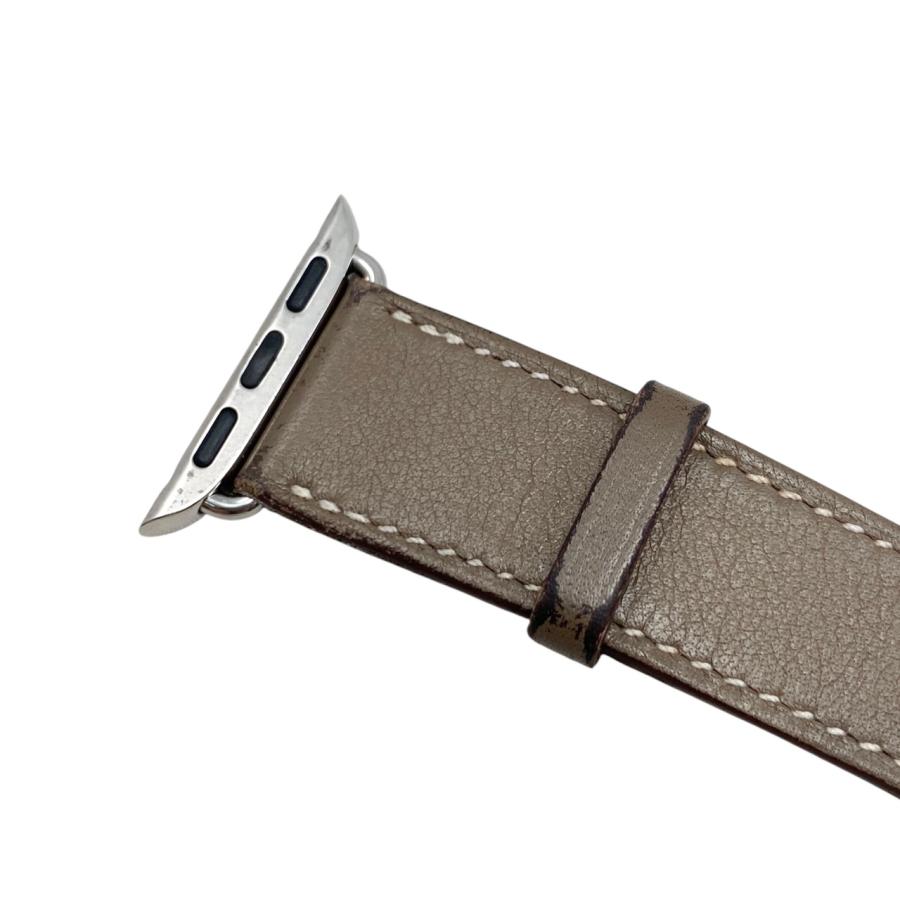 2552 Apple Watch エルメス　エトゥープ　レザーバンド　正規品 HERMES（エルメス） Apple Watch ストラップ ベルト Y刻印 レザー