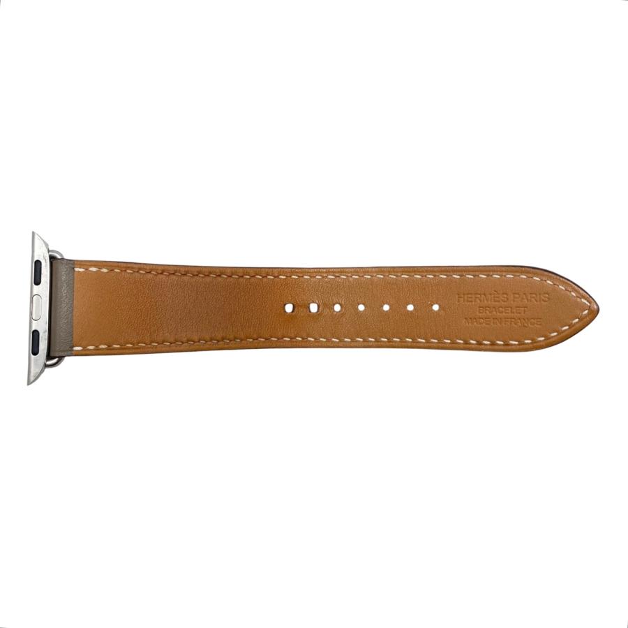 【未使用・希少】　apple watch Hermes レザーベルト　エトゥープ HERMES（エルメス） Apple Watch ストラップ ベルト Y刻印 レザー