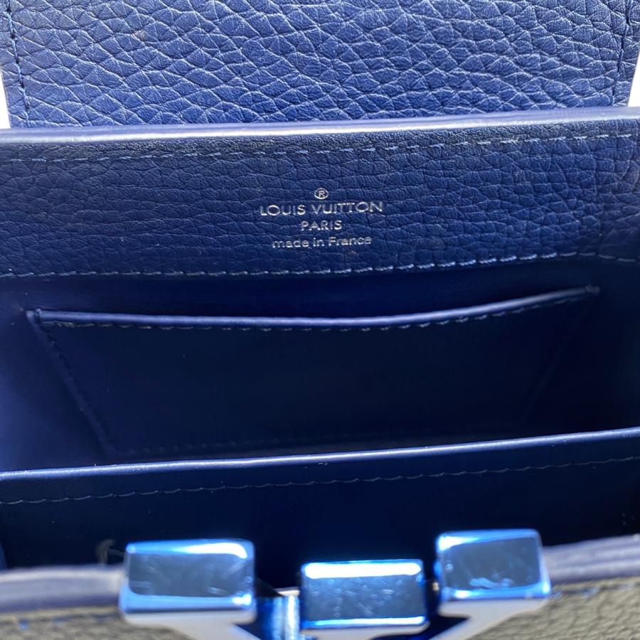 ルイヴィトン カプシーヌMINI ショルダーバッグ リザード ブルー レディース LOUIS VUITTON  中古 LOUIS VUITTON ルイヴィトン カプシーヌMINI ショルダーバッグ