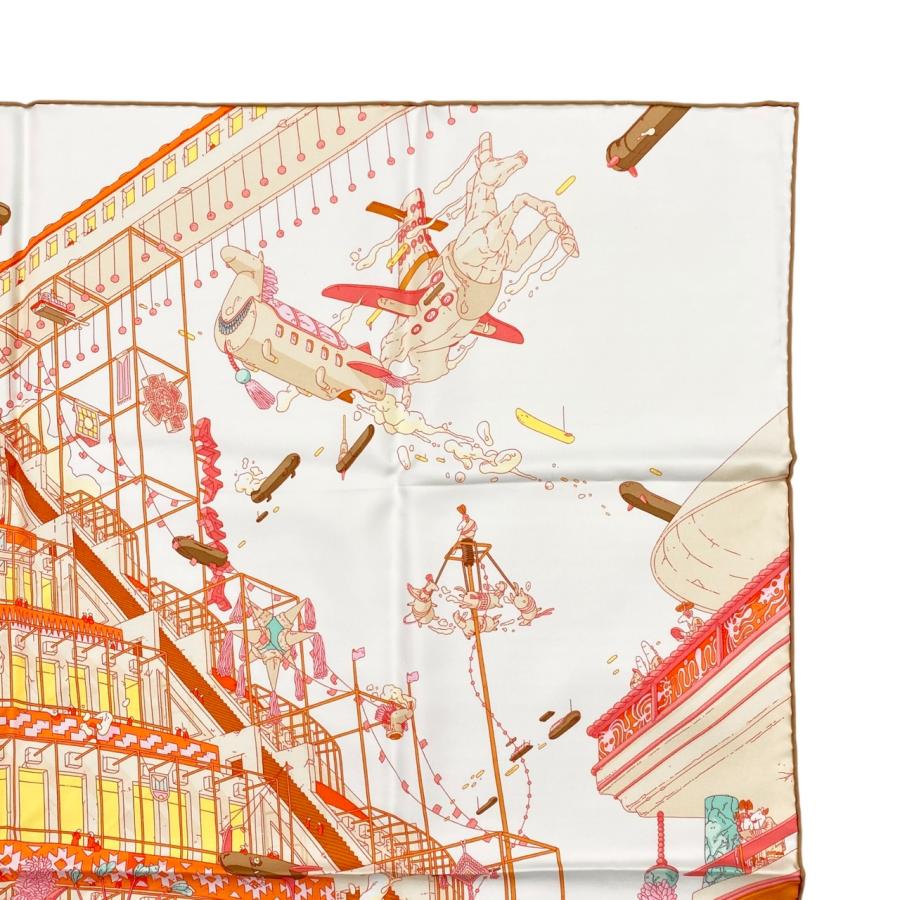 HERMES（エルメス） シルクスカーフ カレ90 翼のある馬の伝説 H003517S