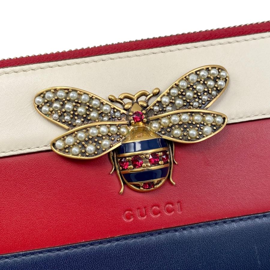 GUCCI（グッチ） 長財布 クイーンマーガレット ラウンドファスナー