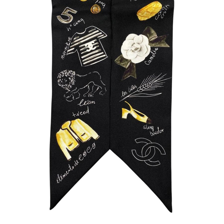 CHANEL シャネル シルクスカーフ ヘアバンド AA9039 ココマーク