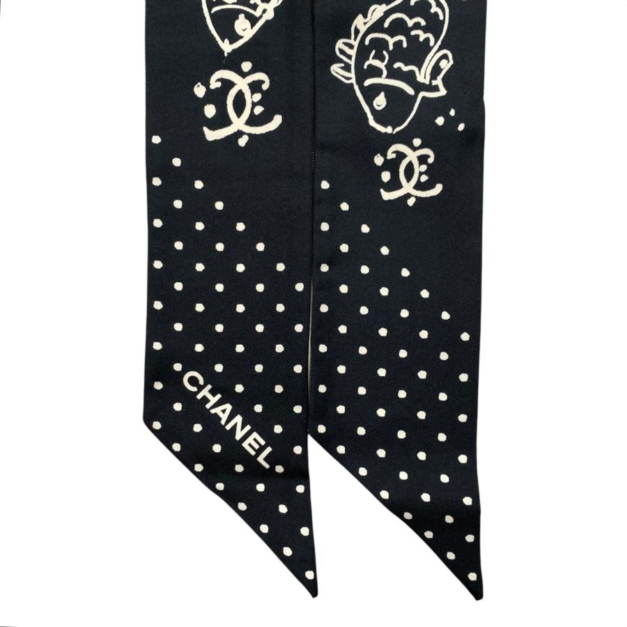 CHANEL シャネル シルクスカーフ スリム ヘアバンド AAA660