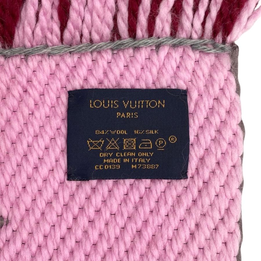 LOUIS VUITTON マフラー ロゴマニア デュオ ピンクM73887 LOUIS VUITTON（ルイ・ヴィトン） マフラー エシャルプ・ロゴマニア