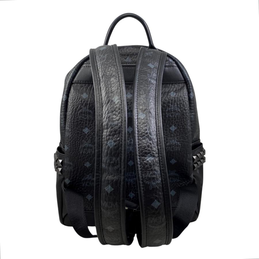 MCMリュック MMK6SVE37BK001 BLACK （SMALL)正規品 MCM（エムシーエム） リュックサック スターク サイドスタッズ バック