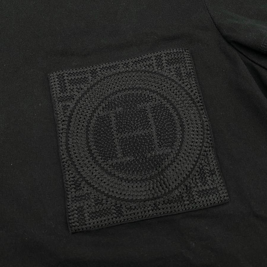 HERMES（エルメス） 半袖Tシャツ 刺繍入りポケット H4H4615DA0234 34