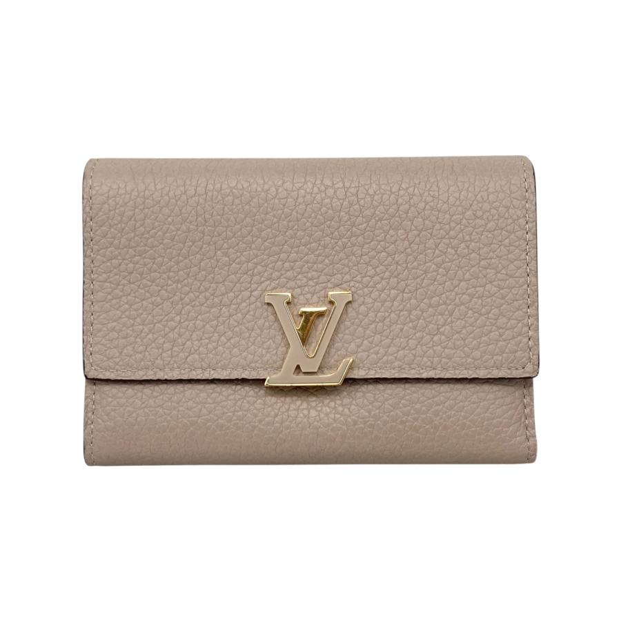 【IC搭載】ルイヴィトン　ポルトフォイユカプシーヌXS　グレージュ　三つ折り財布 ICチップ付【極美品】 ルイヴィトン ポルトフォイユ カプシーヌ XS