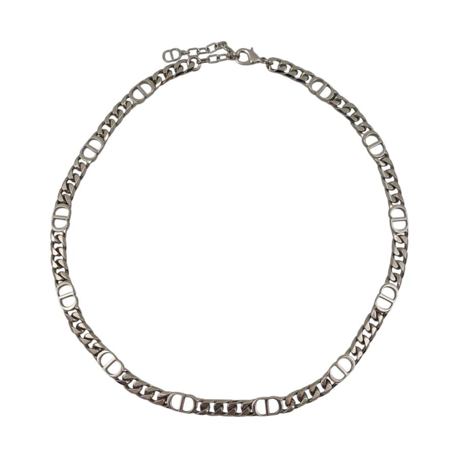 【極美品】ディオール　チェーン　ネックレス　シルバー　アクセサリー　578 ディオール Dior ネックレス CD ダイヤモンド シルバー アクセサリー
